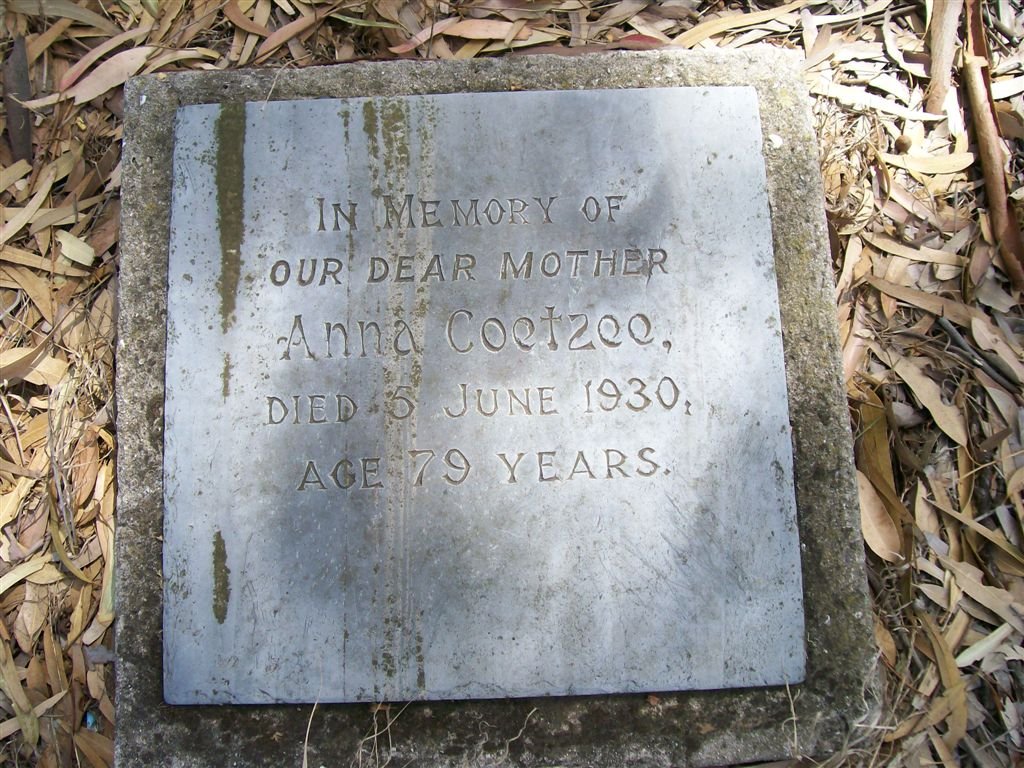 COETZEE Anna -1930