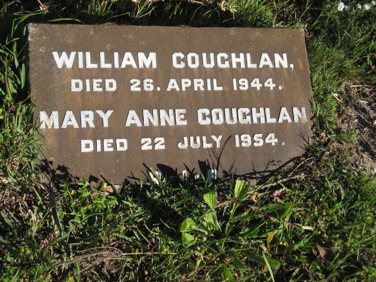 COUGHLAN William -1944 &amp; Mary Anne -1954