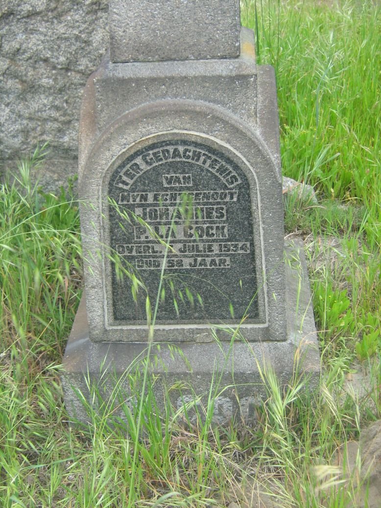 COCK Johannes P., la -1934