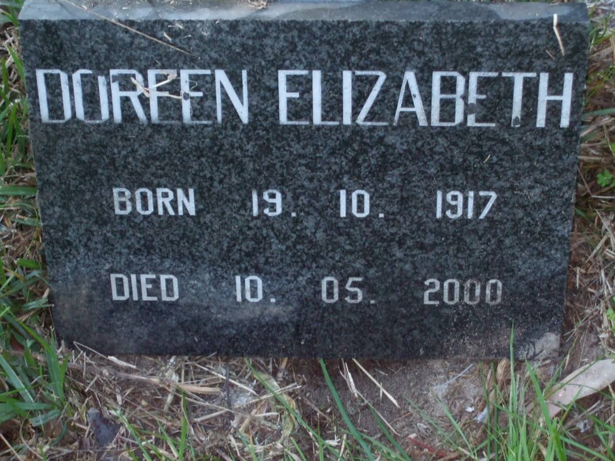 ? Doreen Elizabeth 1917-2000