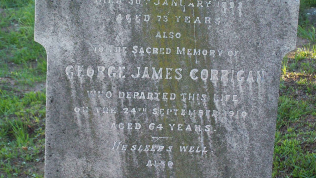 CORRIGAN George James -1910