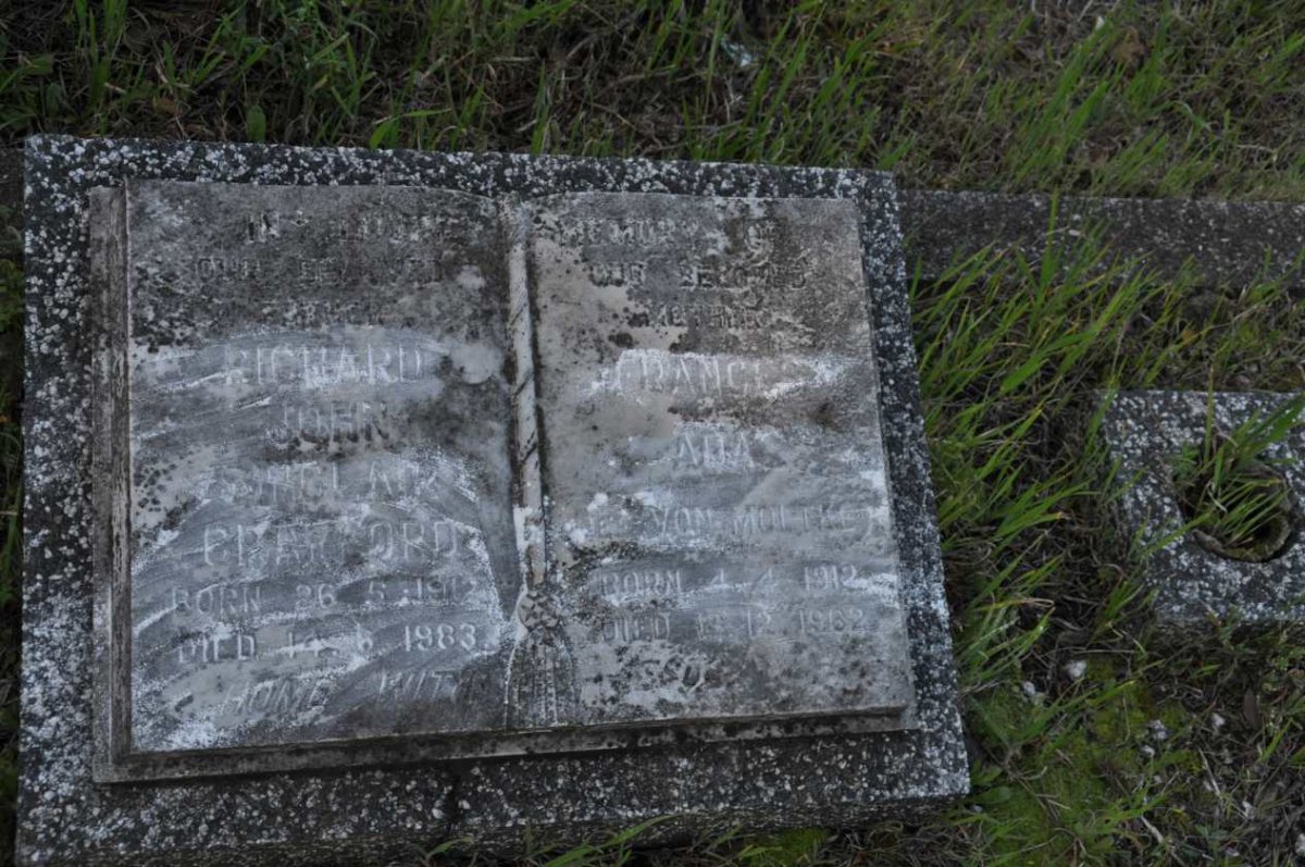 CRAMFORD Richard John Sinclair 1912-1983 &amp; Frances Ada VON MOLTKE 1912-1962