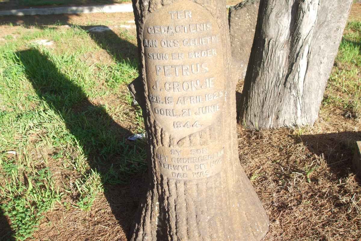 CRONJE Petrus J. 1925-1944