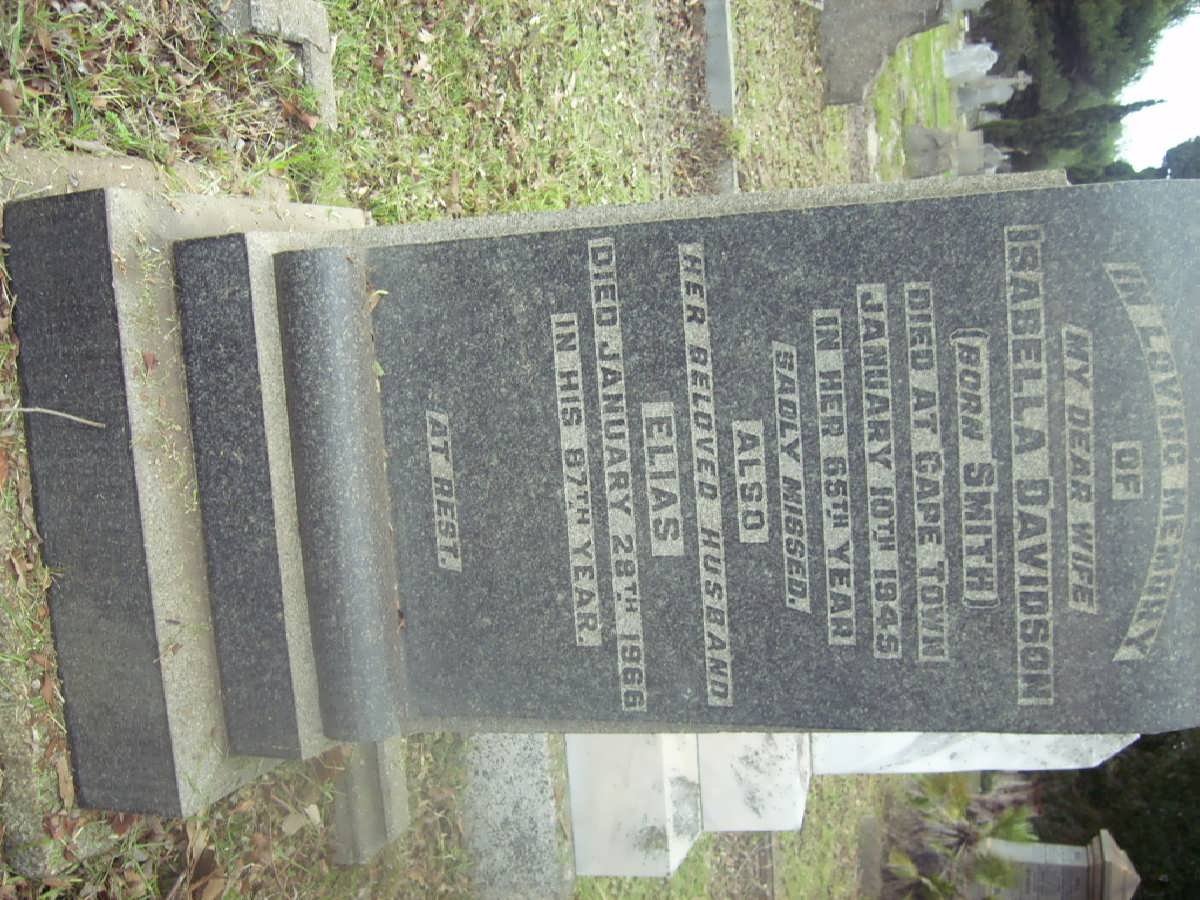 DAVIDSON Elias -1966 &amp; Isabella SMITH -1945