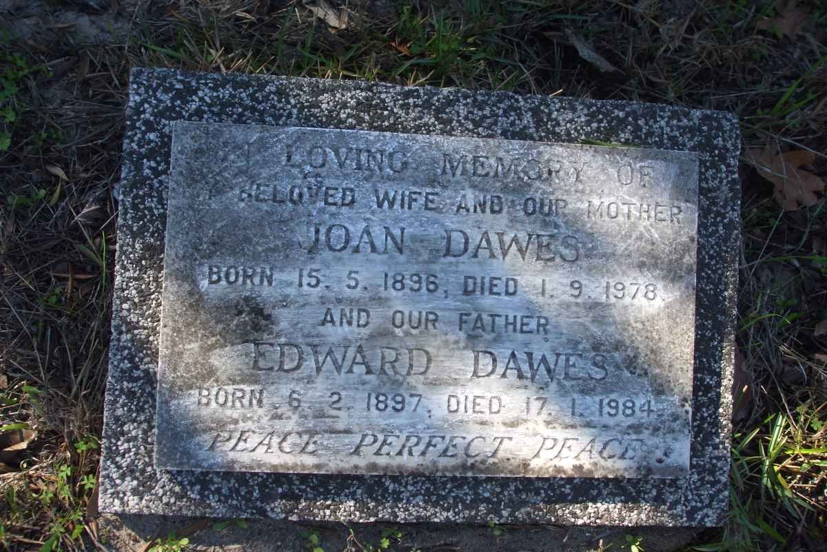 DAWES Edward 1897-1984 &amp; Joan 1896-1978