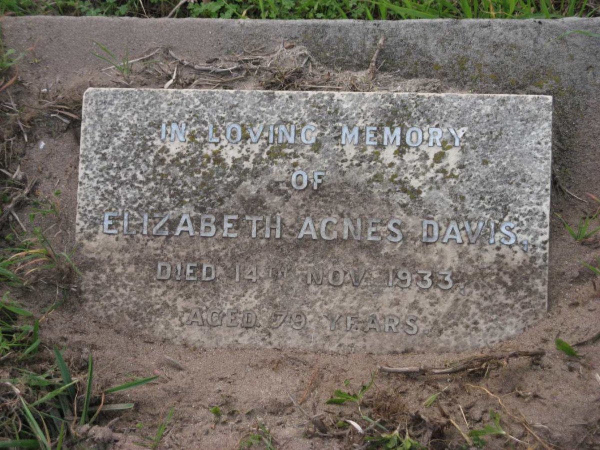DAVIS Elizabeth Agnes -1933