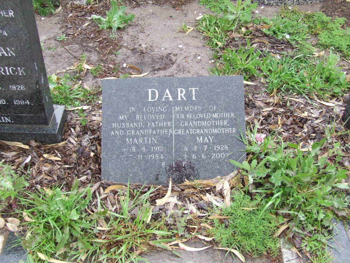 DART Martin 1912-1984 &amp; May 1928-2002