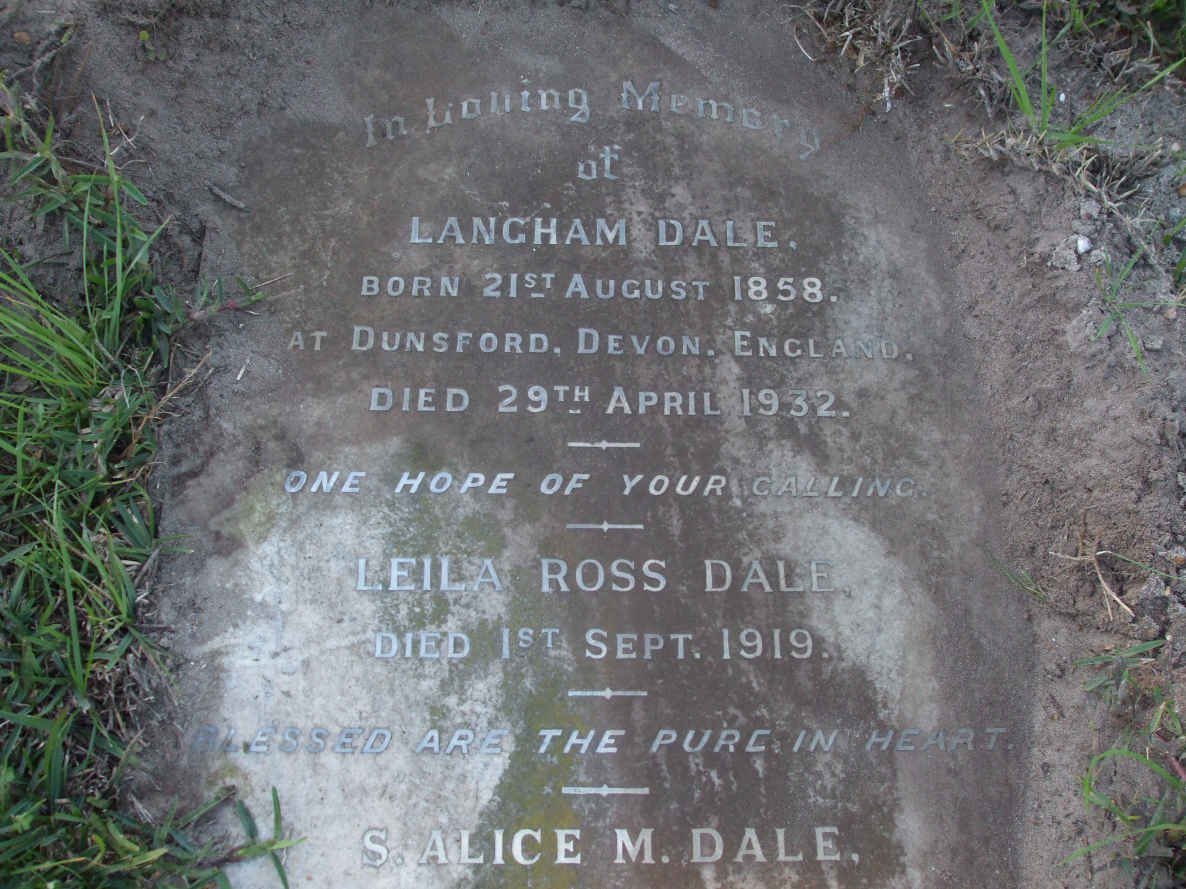 DALE Langham 1858-1932 :: DALE Leila Ross -1919