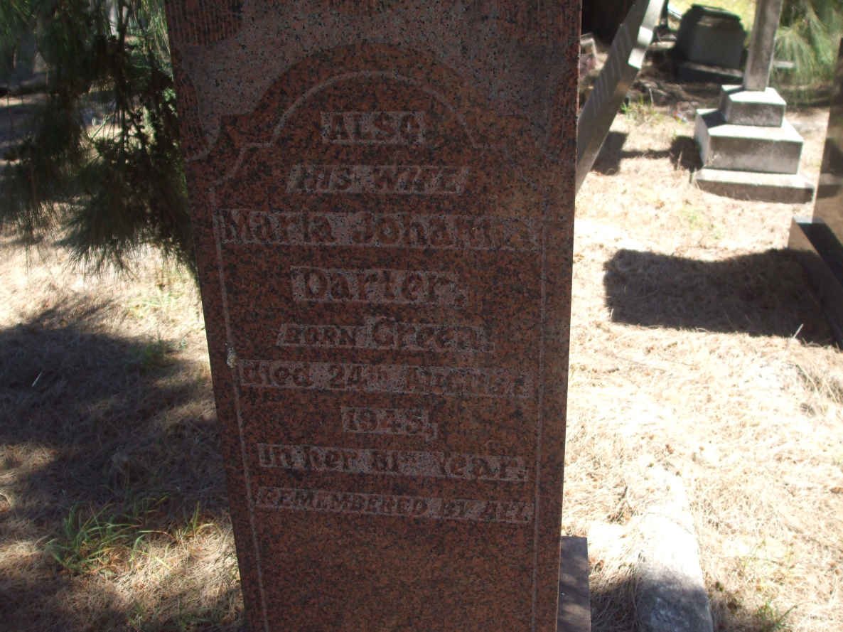 DARTER Maria Johanna nee GREEN -1945