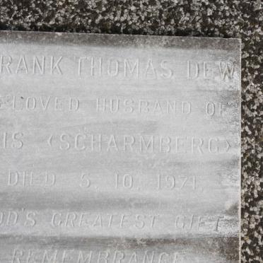 DEW Frank Thomas -1971