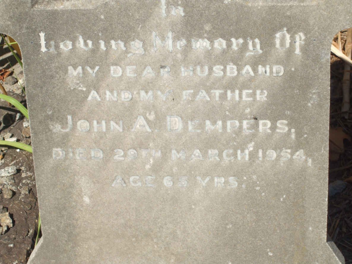 DEMPERS John A. -1954