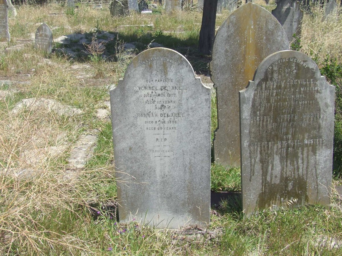 DELANEY Michael -1877 &amp; Hannah -1890 :: MASTERS Herbert Joseph -19?2 &amp; Hannah Greville -1896