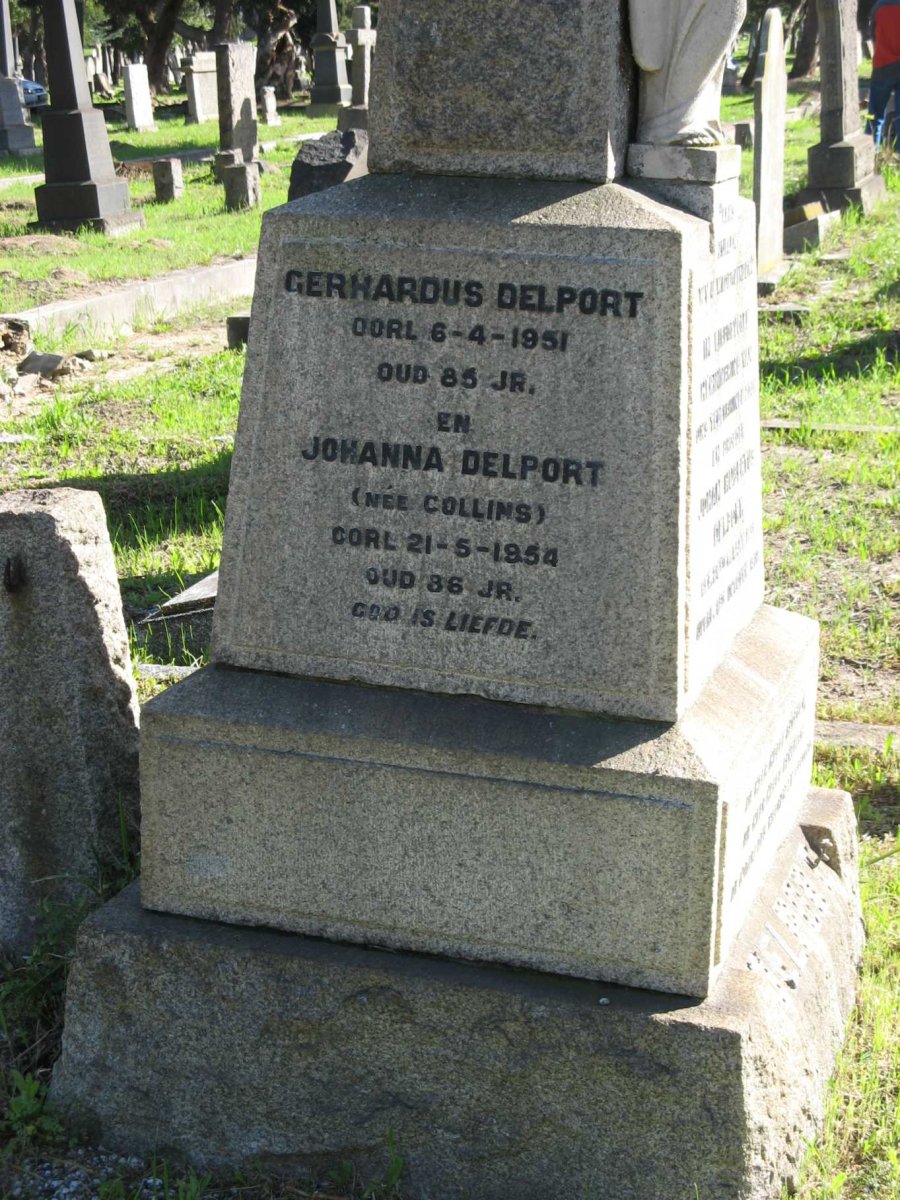 DELPORT Gerhardus -1951 &amp; Johanna COLLINS -1954