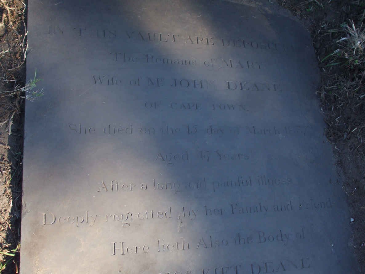 DEANE Mary -1837