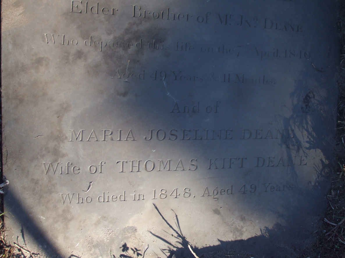 DEANE Maria Joseline  -1848 