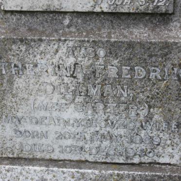 DILLMAN Catherina Frederika nee CARTER 1869-1940