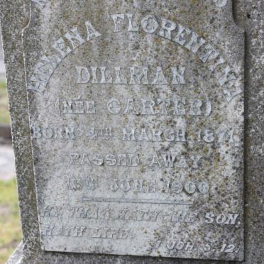 DILLMAN Helena Florentina nee CARTER 1871-1900