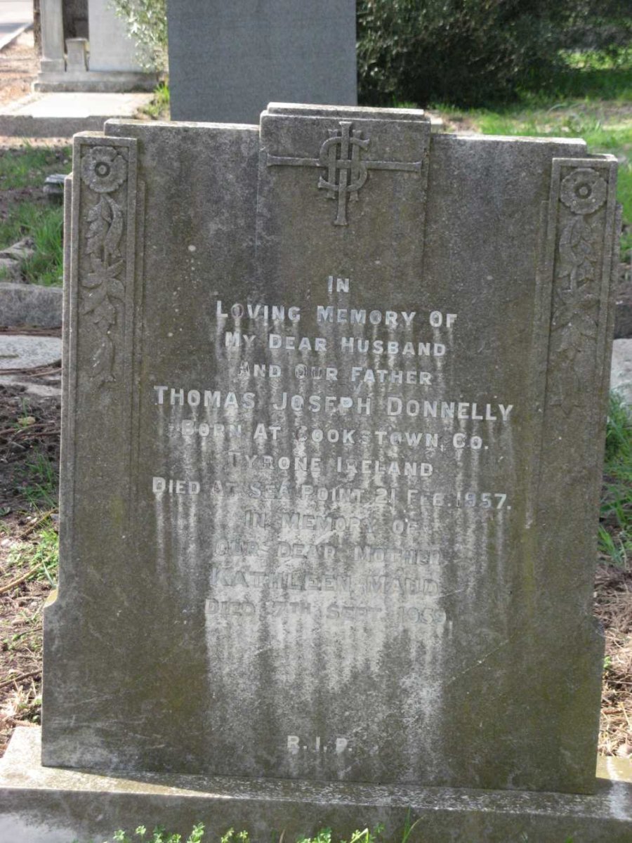 DONNELLY Thomas Joseph -1957 &amp; Kathleen Maud -1959
