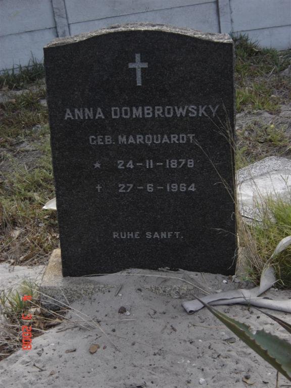 DOMBROWSKY Anna nee MARQUARDT 1878-1964