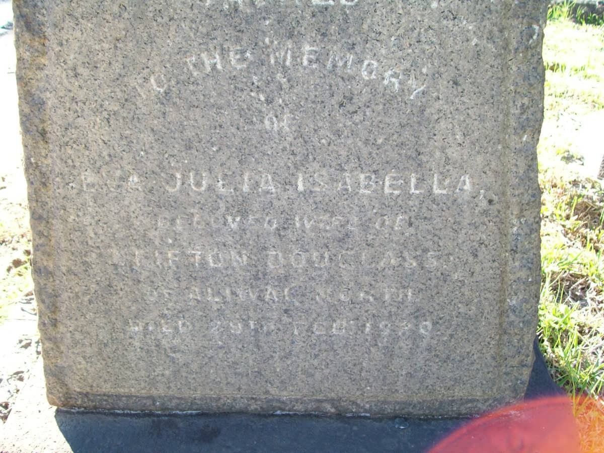 DOUGLASS Julia Isabella -19?