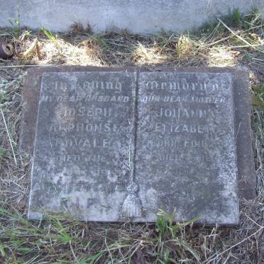 DOVALE Joseph Alphonse -1957 &amp; Johanna Elizabeth FOURIE -1978