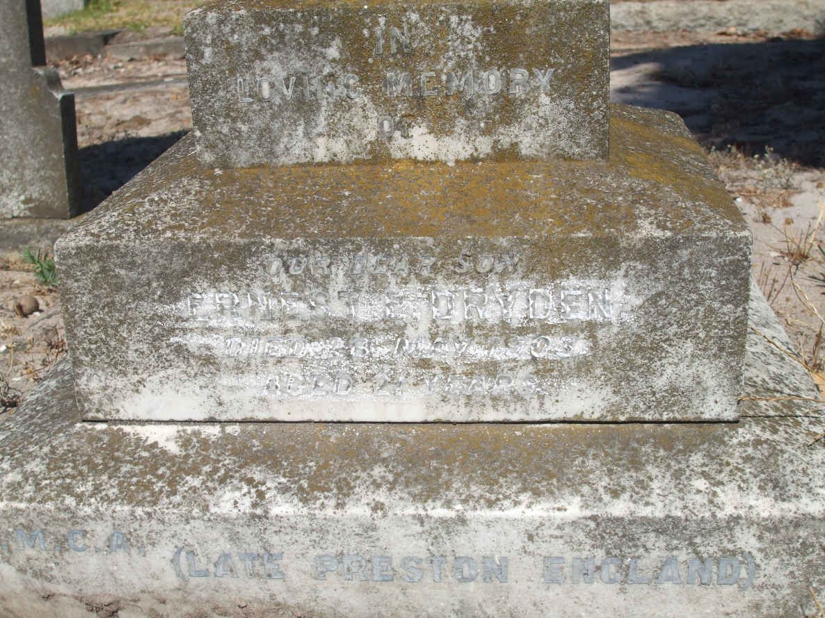 DRYDEN Ernest E. -1903