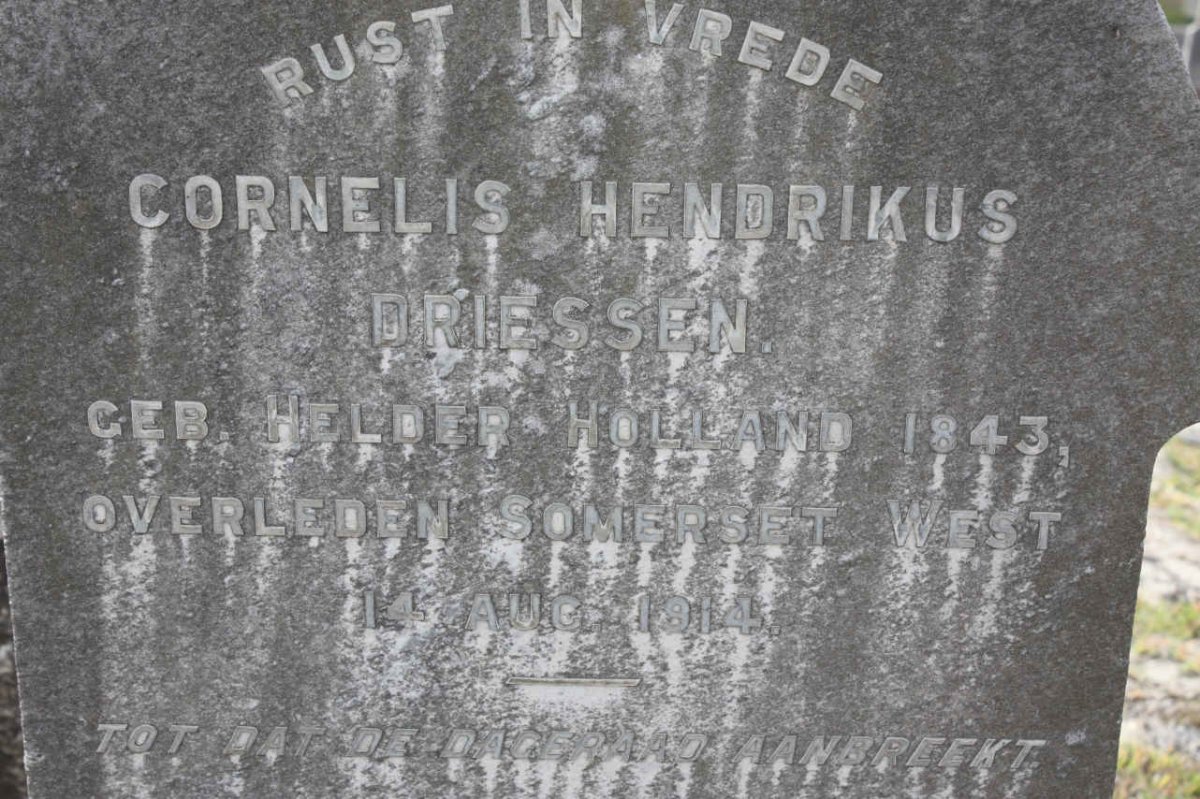 DRIESSEN Cornelis Hendrikus 1843-1914