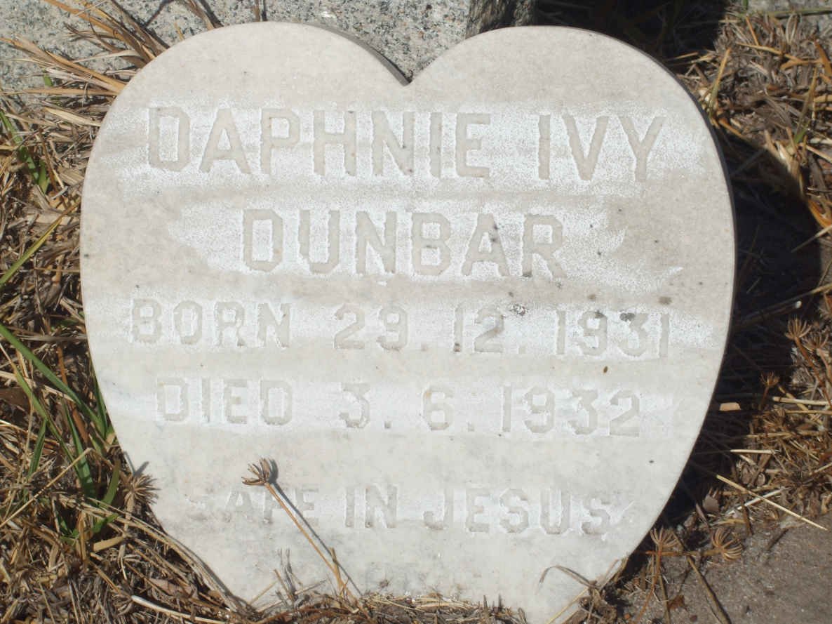 DUNBAR Daphnie Ivy 1931-1932
