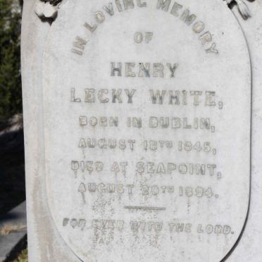 WHITE Henry Lecky 1845-1894