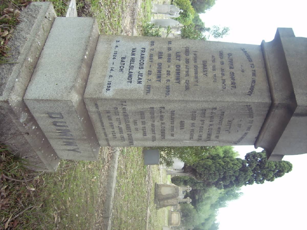 DUMINY Family grave