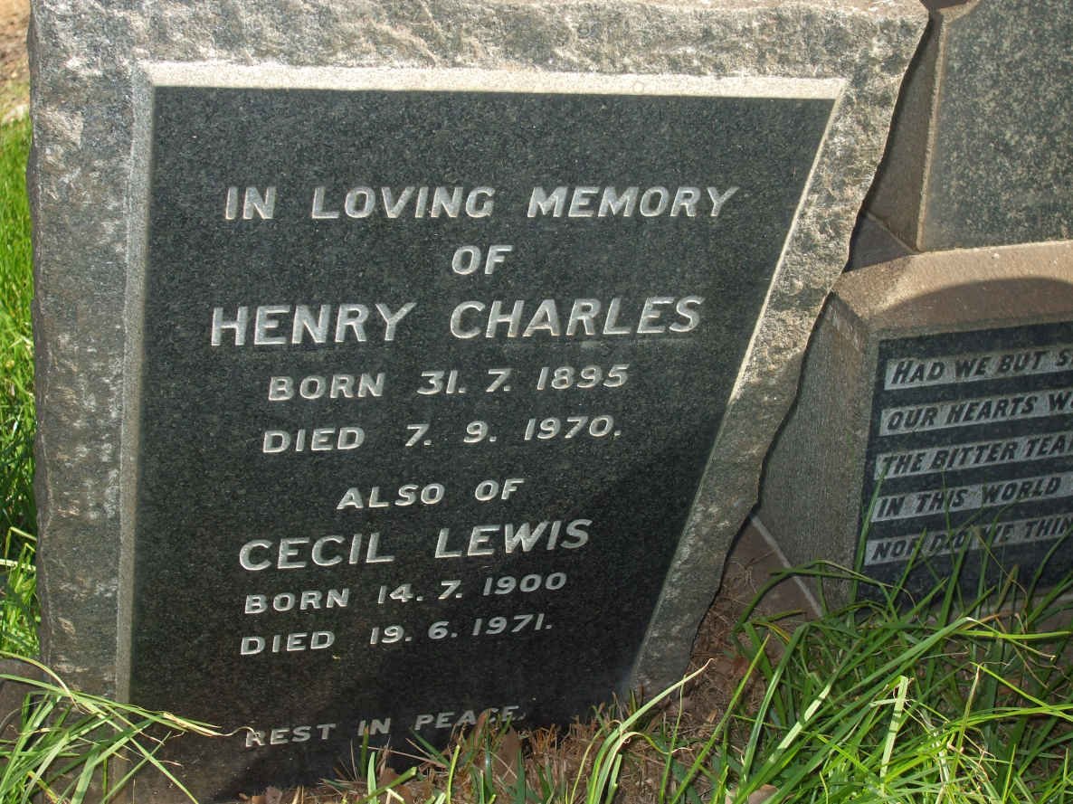 DUCKITT Henry Charles 1895-1970 :: DUCKITT Cecil Lewis 1900-1971