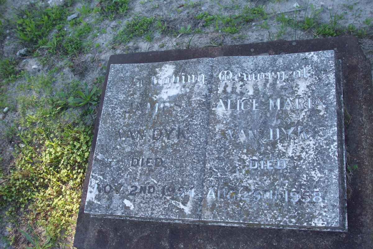 DYK James, van -1984 :: VAN DYK Alice Maria -1958 :: VAN DYK Isabella -1935