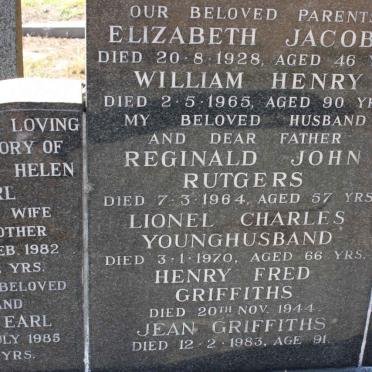 EARL :: HANNEMANN :: RUTGERS :: YOUNGHUSBAND :: GRIFFITHS :: ? 