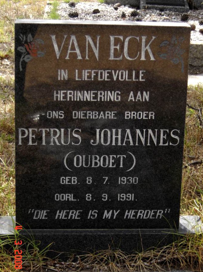 ECK Petrus Johannes, van 1930-1991
