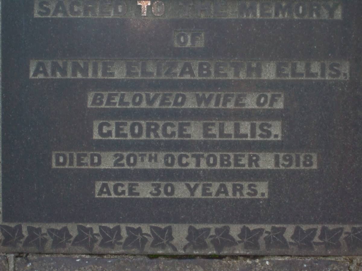 ELLIS Annie Elizabeth -1918