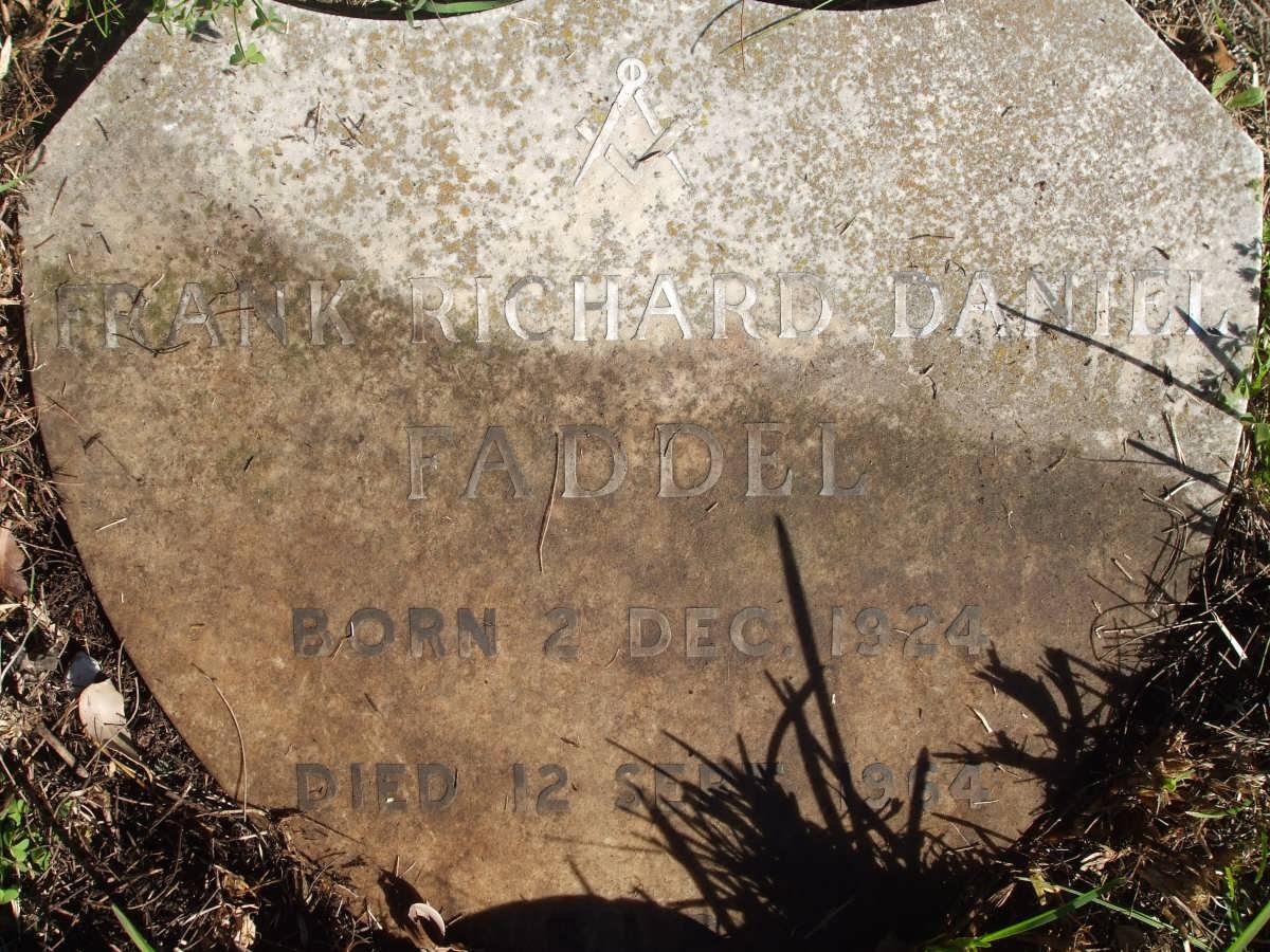 FADDEL Frank Richard Daniel 1924-1964