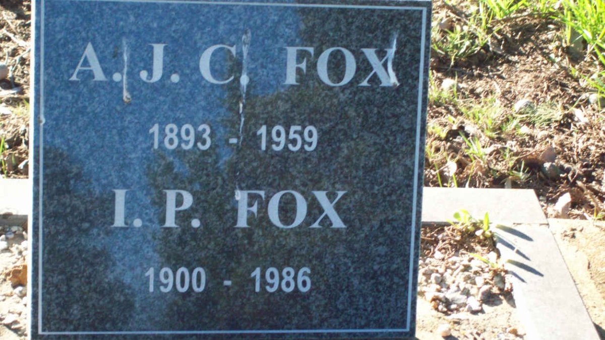 FOX A.J.C. 1893-1959 &amp; I.P. 1900-1986