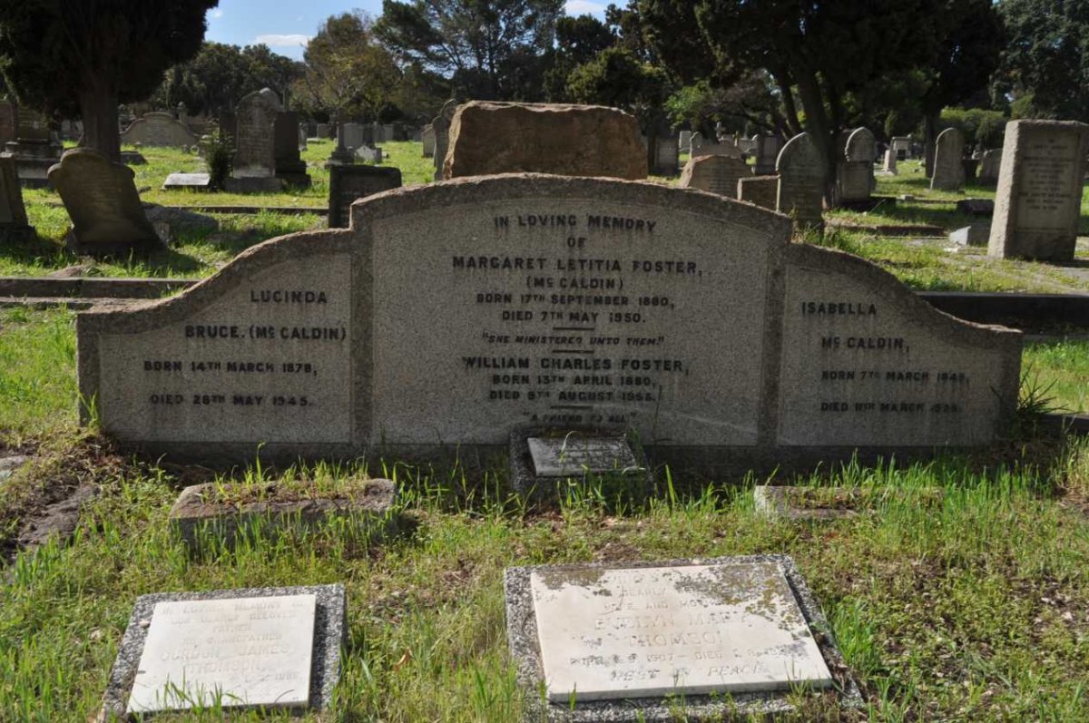 FOSTER William Charles 1880-1956 &amp; Margaret Letitia McCALDIN 18?0-1950