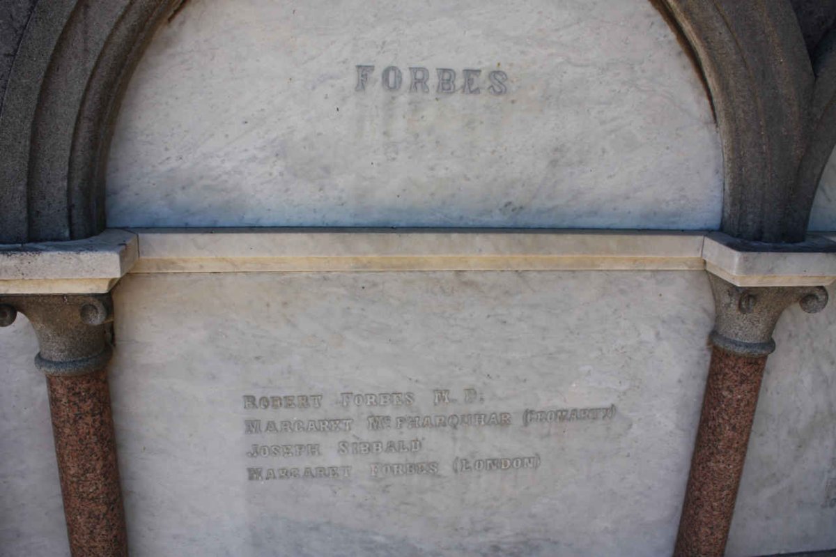 FORBES Robert :: Mc PHARQUHAR Margaret  :: SIBBALD Joseph :: FORBES Margaret