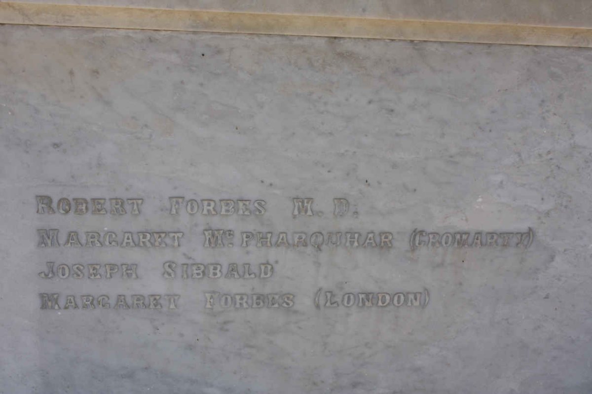 FORBES Robert :: Mc PHARQUHAR Margaret  :: SIBBALD Joseph :: FORBES Margaret