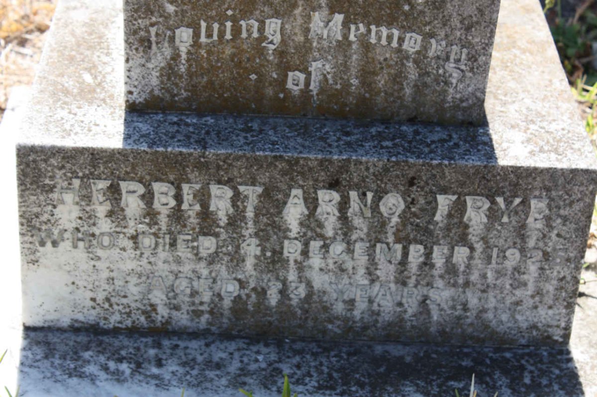 FRYE Herbert Arno -1925