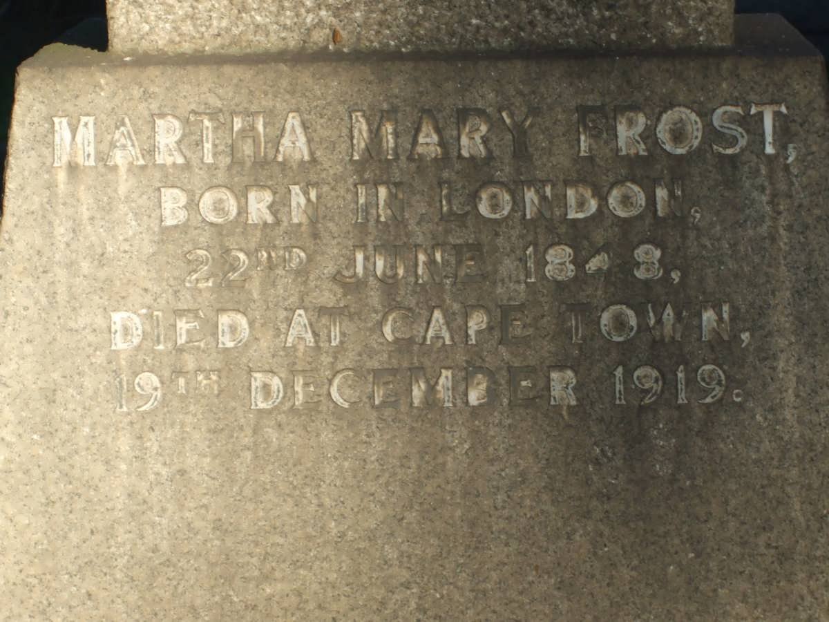 FROST Martha Mary 1848-1919
