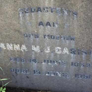 GARISCH Anna M.J. 1859-1951