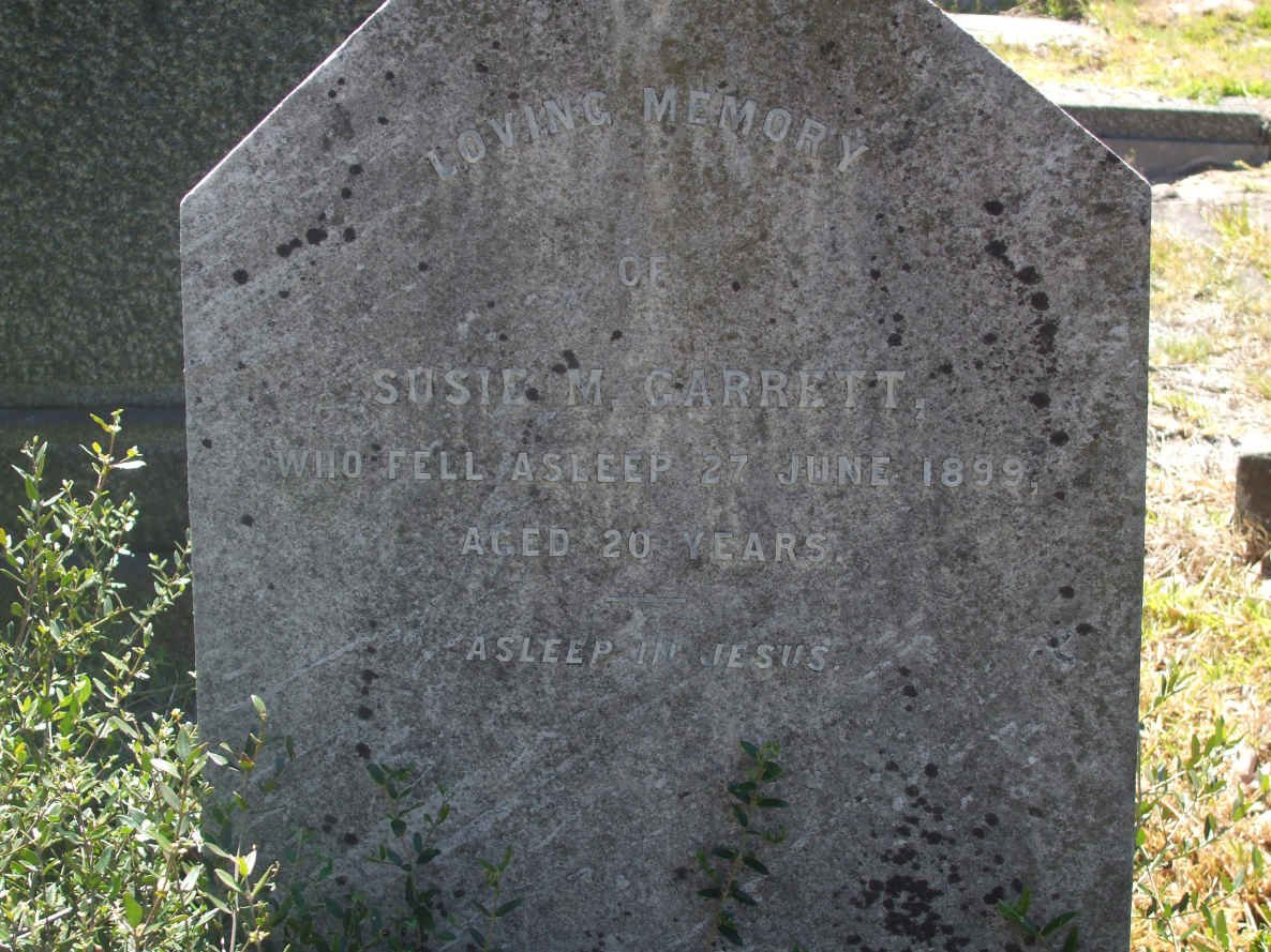 GARRETT Susie M. -1899