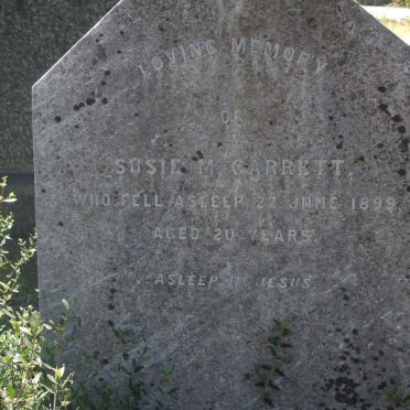 GARRETT Susie M. -1899