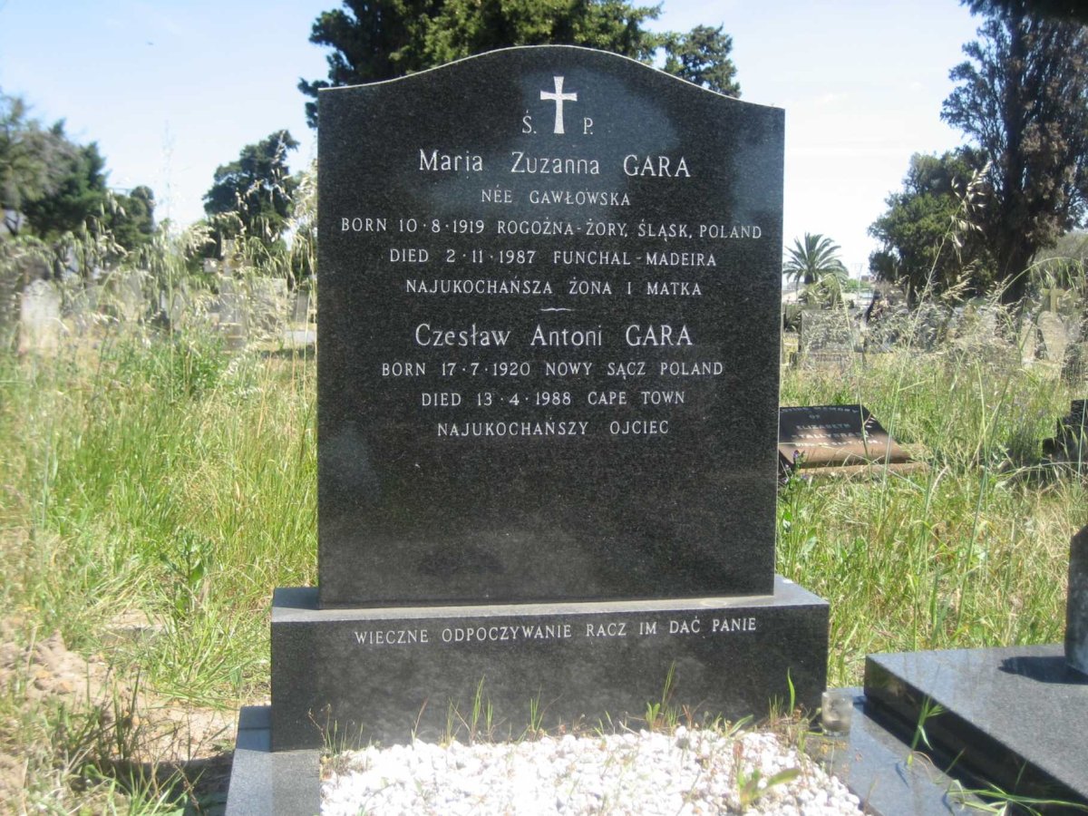 GARA Czestaw Antoni 1920-1988 &amp; Maria Zuzanna GAWLOSKA 1919-1987