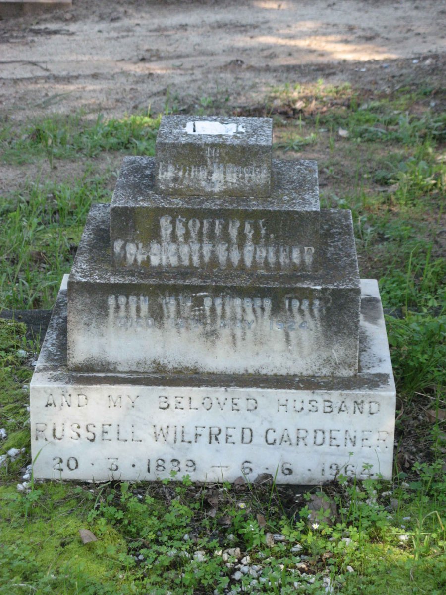 GARDENER Russell Wilfred 1889-1964 :: GARDENER Geoffrey Coldicott 1922-1924