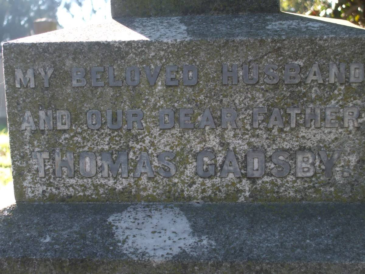GADSBY Thomas -1924 &amp; Sarah Ann -19??