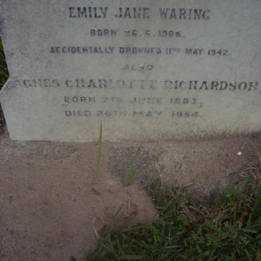 WARING Emily Jane 1908-1942 :: Agnes Charlotte RICHARDSON 1883-1954
