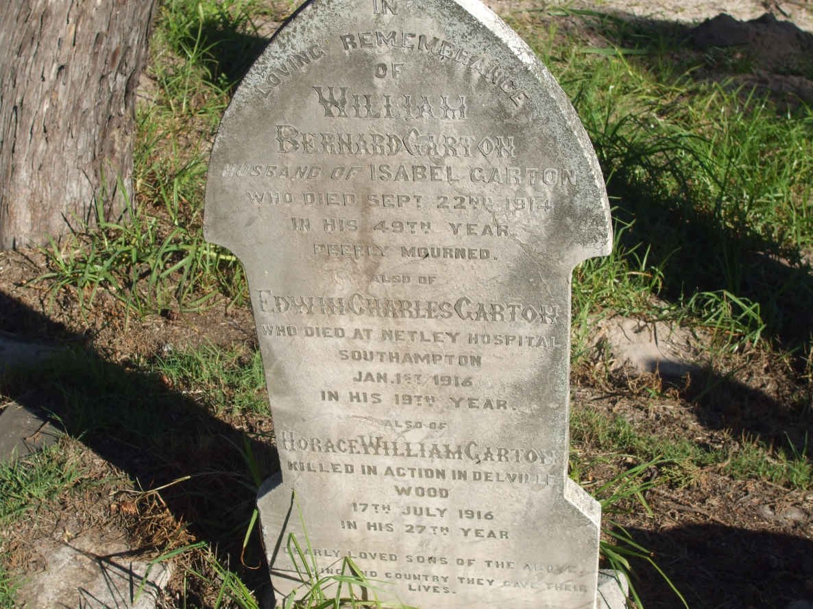 GARTON William Bernard -1914 